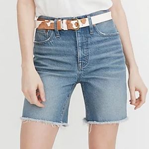 Madewell Shorts Madewell High Rise Denim Mid Length Women's Size 31 (size 12)